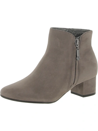 Shop Marc Joseph Spruce Womens Leather Ankle Booties In Grey