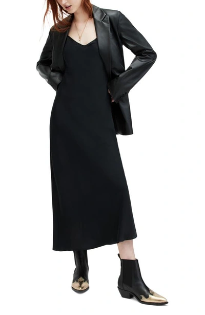 Allsaints Bryony Sleeveless Dress In Black