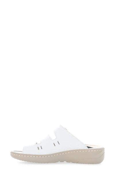 Propét Breezy Walker Slide Sandal In White Onyx