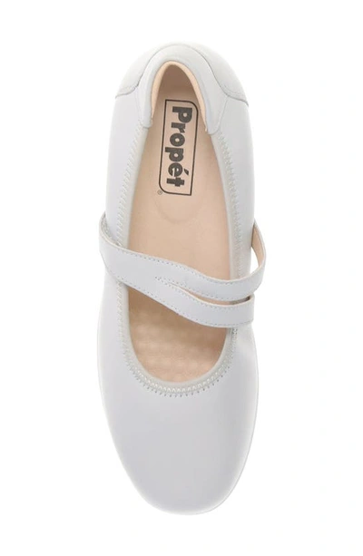 Shop Propét Yara Mary Jane Flat In Light Grey