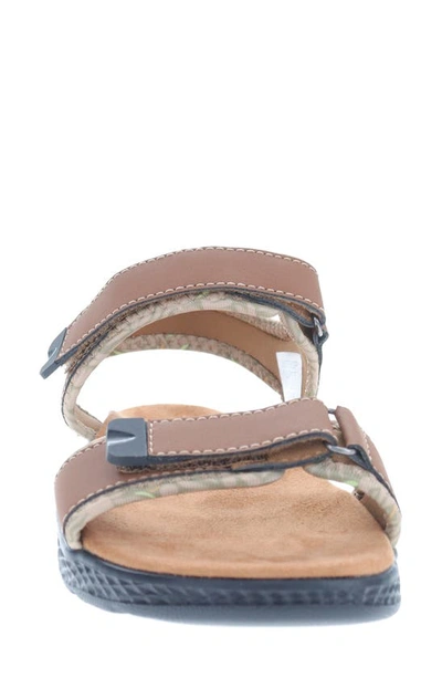 Shop Propét Travelactiv Aspire Sandal In Tan/ Summer Sand