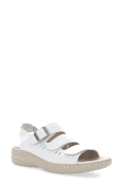 Shop Propét Breezy Walker Sandal In White Onyx