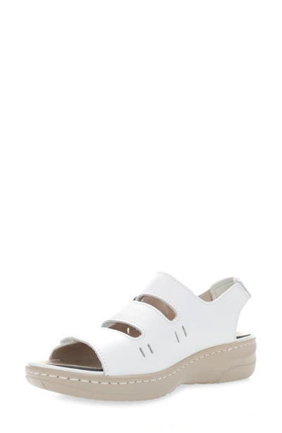 Shop Propét Breezy Walker Sandal In White Onyx