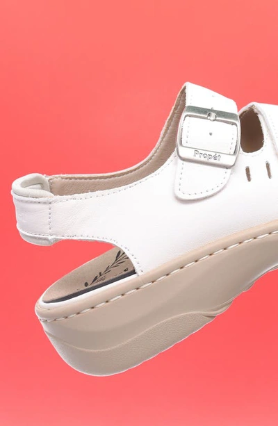 Shop Propét Breezy Walker Sandal In White Onyx