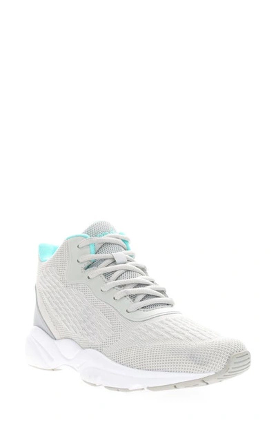Propét Stability X Womens Knit Fitness Walking Shoes In Grey/ Mint