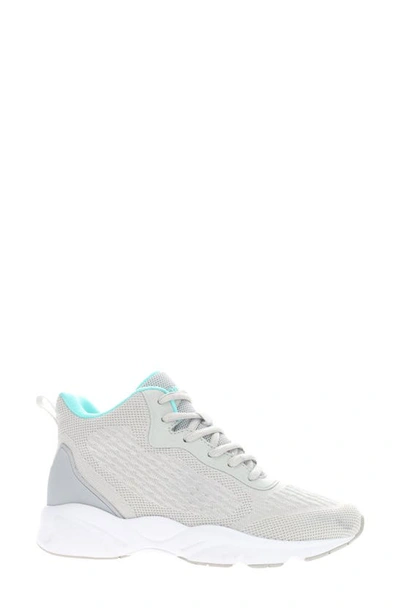 Propét Stability X Womens Knit Fitness Walking Shoes In Grey/ Mint