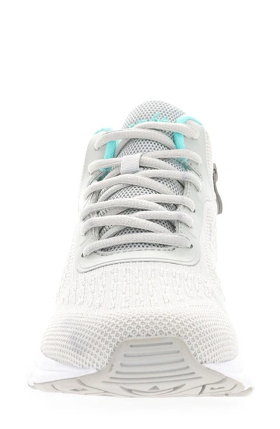 Propét Stability X Womens Knit Fitness Walking Shoes In Grey/ Mint