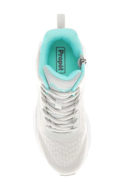 Propét Stability X Womens Knit Fitness Walking Shoes In Grey/ Mint