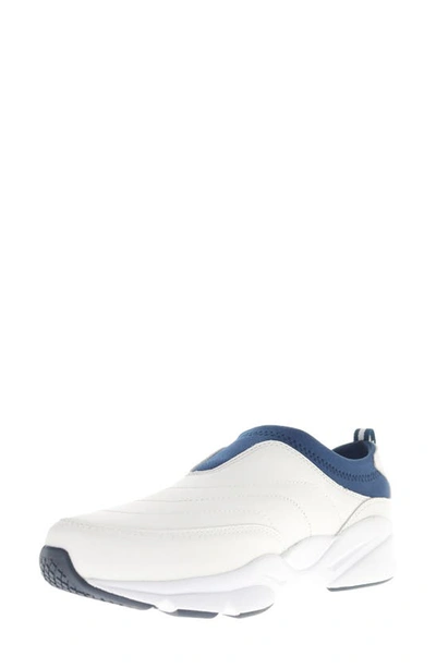 Shop Propét Stability Slip-on Sneaker In White/ Navy