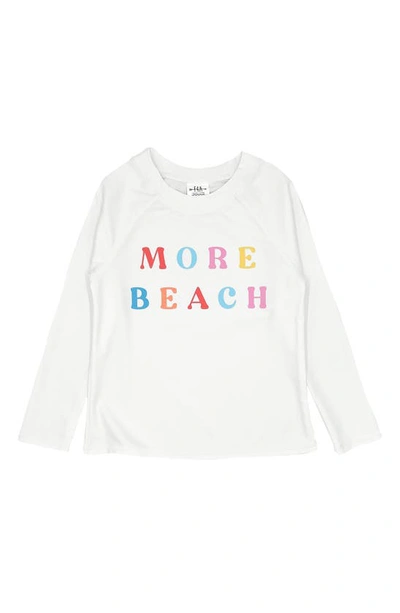 Shop Feather 4 Arrow Kids' More Beach Long Sleeve Rashguard Top In White