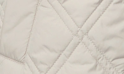 Shop Bernardo Hooded Quilted Liner Jacket In Eggshell