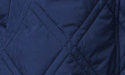 Shop Bernardo Hooded Quilted Liner Jacket In Night Shadow
