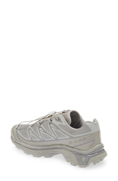 Shop Salomon Gender Inclusive Xt-6 Sneaker In Ghost Gray/ghost Gray/gray