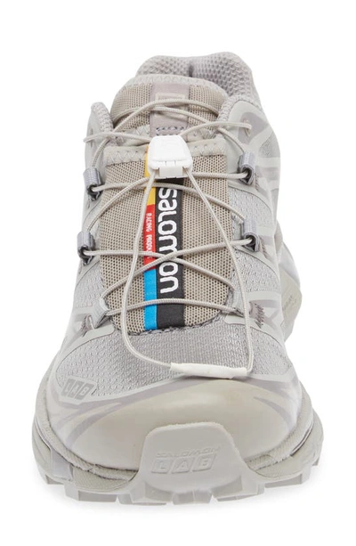 Salomon Gender Inclusive Xt-6 Sneaker In Ghost Gray/ghost Gray/gray
