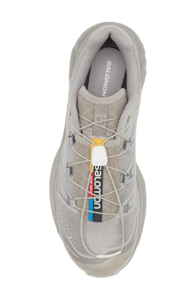 Salomon Gender Inclusive Xt-6 Sneaker In Ghost Gray/ghost Gray/gray