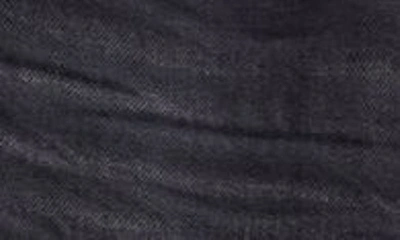 Amiri Frayed Release Hem Straight Leg Jeans In Faded Black