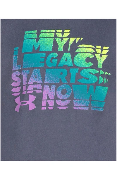 Shop Under Armour Kids' My Legacy Starts Now Performance T-shirt In Downpour Gray