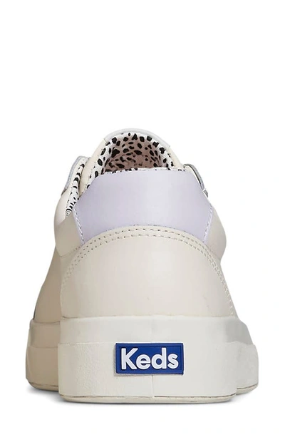 Shop Keds Pursuit Low Top Sneaker In White/ Tan Leather