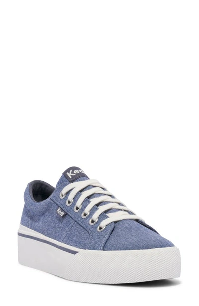 Shop Keds Jump Kick Duo Platform Sneaker In Navy Textile