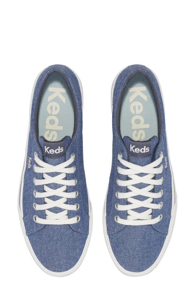 Keds Jump Kick Duo Platform Sneaker In Navy Textile