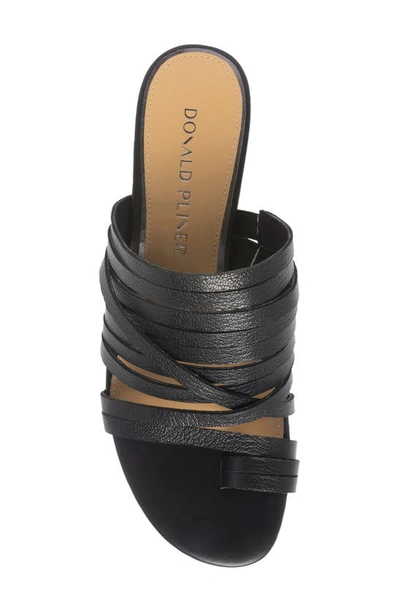 Shop Donald Pliner Strappy Block Heel Sandal In Black
