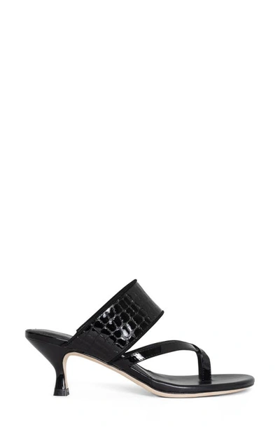 Shop Donald Pliner Louka Kitten Heel Sandal In Black