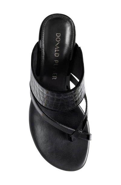 Donald Pliner Louka Kitten Heel Sandal In Black