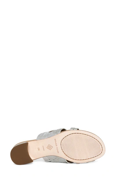 Donald Pliner Strappy Block Heel Sandal In Silver