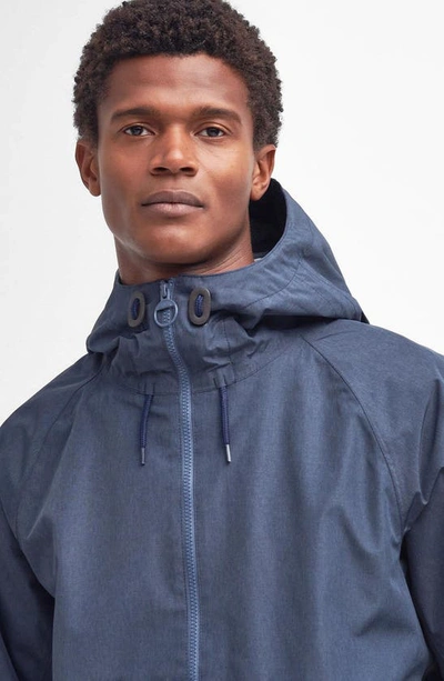 Shop Barbour Lorton Waterproof Hooded Jacket In Navy