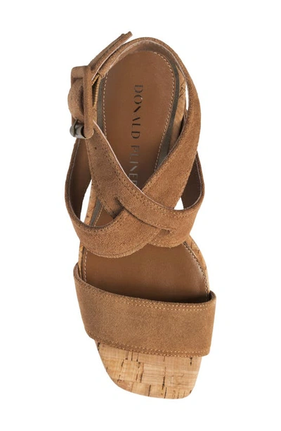 Shop Donald Pliner Strappy Wedge Sandal In Toast