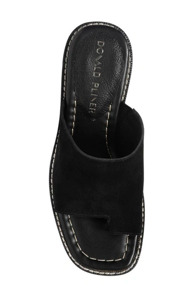 Shop Donald Pliner Toe Ring Sandal In Black