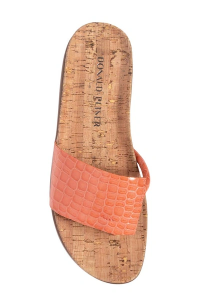 Shop Donald Pliner Fifi Platform Wedge Flip Flop In Coral