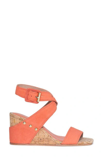 Shop Donald Pliner Strappy Wedge Sandal In Coral