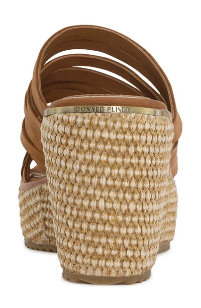 Donald Pliner Platform Wedge Sandal In Toast