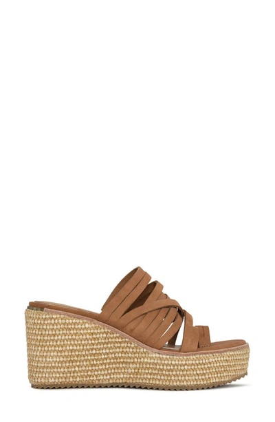 Shop Donald Pliner Platform Wedge Sandal In Toast