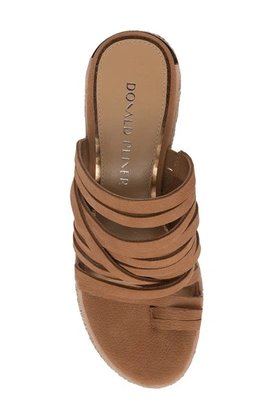 Shop Donald Pliner Platform Wedge Sandal In Toast