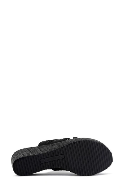 Shop Donald Pliner Platform Wedge Sandal In Black