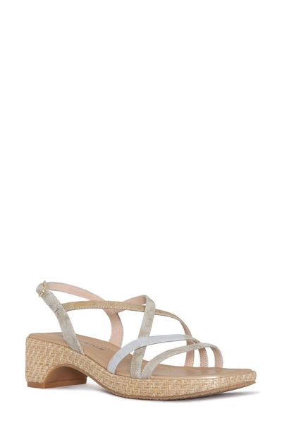 Shop Donald Pliner Slingback Sandal In Platino