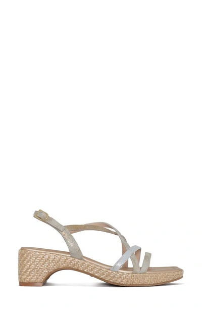 Shop Donald Pliner Slingback Sandal In Platino