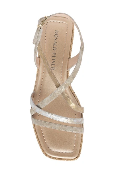 Shop Donald Pliner Slingback Sandal In Platino