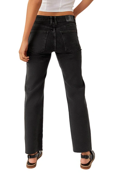 Shop Free People Risk Taker Raw Hen Straight Leg Jeans In Main Squeeze