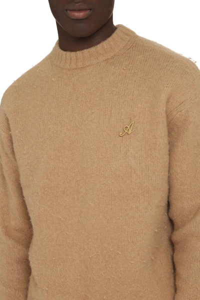 Shop Axel Arigato Wool And Cashmere Blend Sweater In Camel