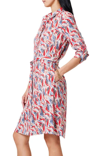 Shop Nic + Zoe Coral Waves Live In Shirtdress In Neutral Multi