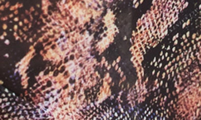 Shop Allsaints Nora Tahoe Snakeskin Print Skirt In Tan Brown