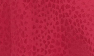 Shop Allsaints Alexia Heart Jacquard Asymmetric Slipdress In Berry Pink