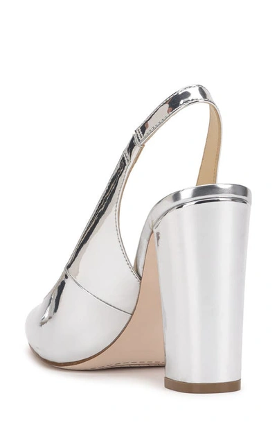 Shop Jessica Simpson Noula Slingback Pointed Toe Pump In Silver