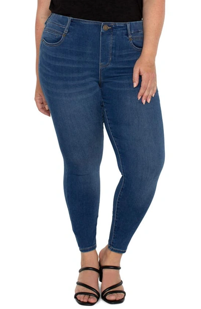 Shop Liverpool Los Angeles Gia Glider Forever Fit Pull-on Ankle Skinny Jeans In Santa Ynez