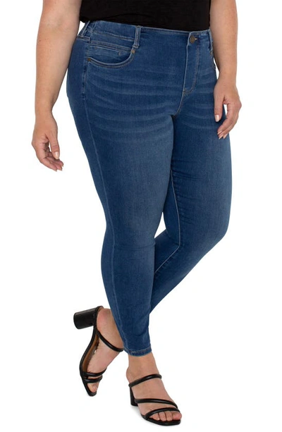 Shop Liverpool Los Angeles Gia Glider Forever Fit Pull-on Ankle Skinny Jeans In Santa Ynez