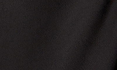 Shop City Chic Alena Long Sleeve Satin Midi Shirtdress In Black