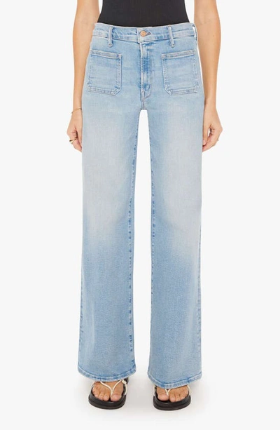 Mother The Maven Sneak High Waist Wide Leg Jeans In California Cruiser